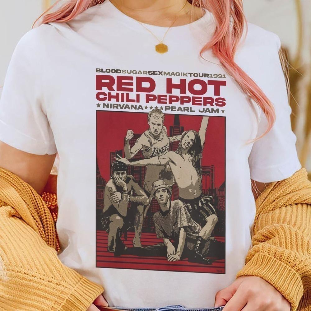 Red Hot Chili Peppers Retro Music Band Classic Fan T Shirt